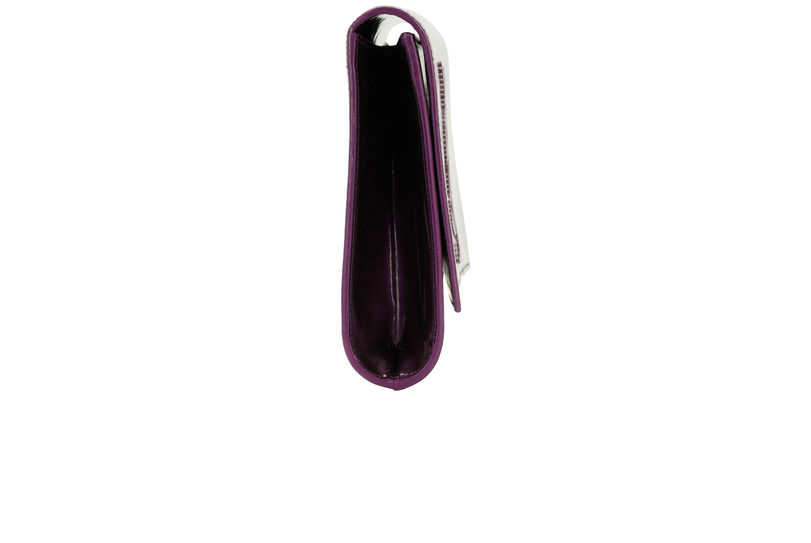 Belle De Jour Clutch, &pound;375, Handbags, Purple, Patent Leather, Side view